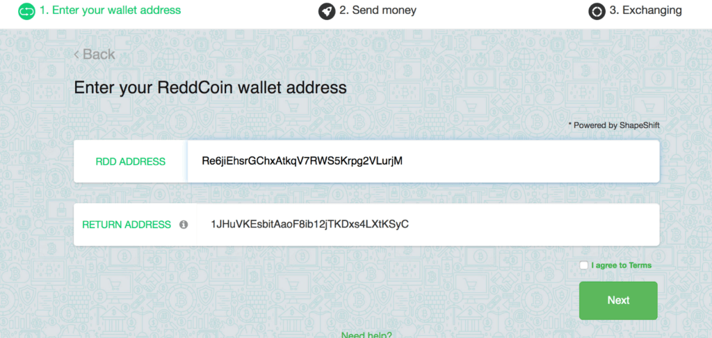 address field