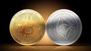 Comparison of Bitcoin and Ethereum as decentralized currencies and their roles in digital finance