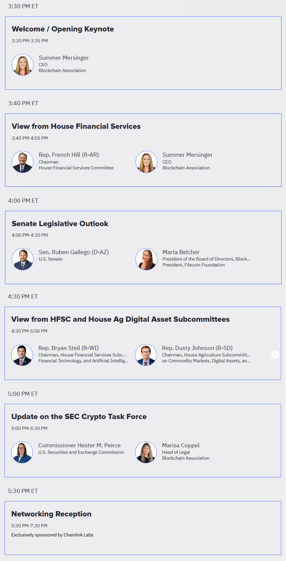 Blockchain Association Summit Series