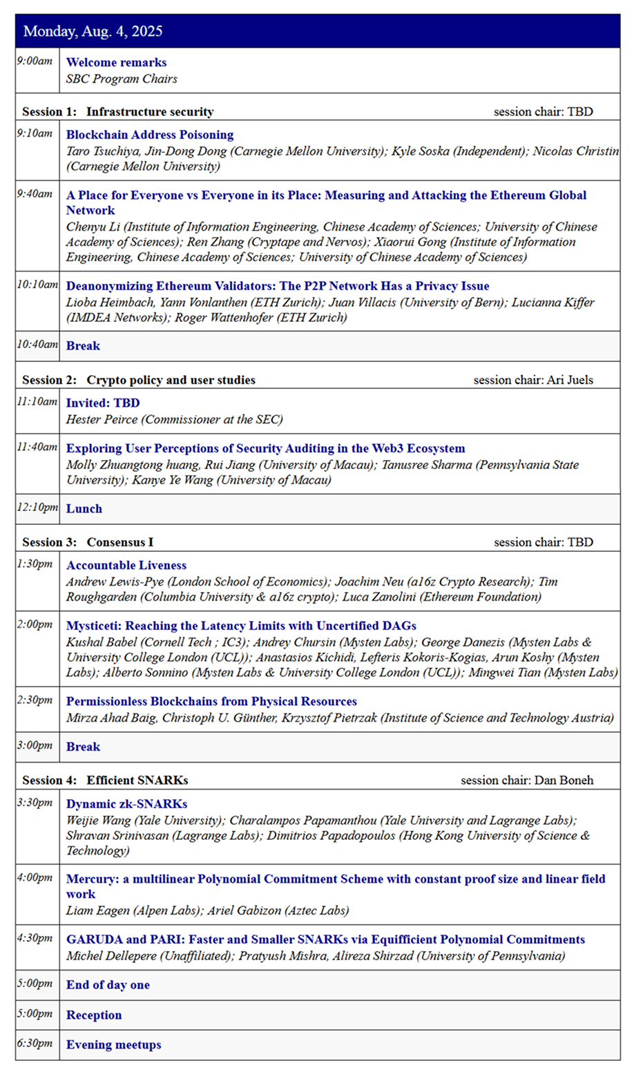 The Science of Blockchain Conference 2025