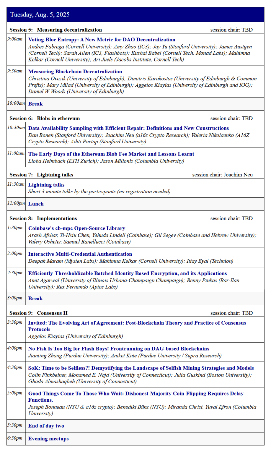 The Science of Blockchain Conference 2025-2