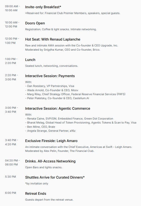 Fintech Retreat 2026