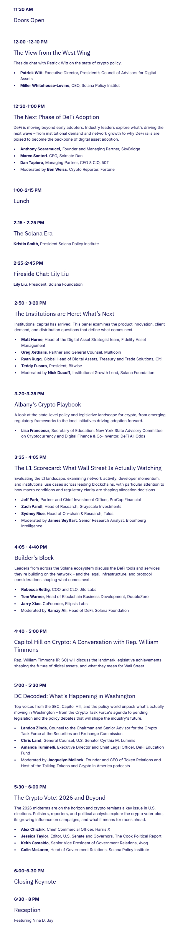 Solana Summit: NYC