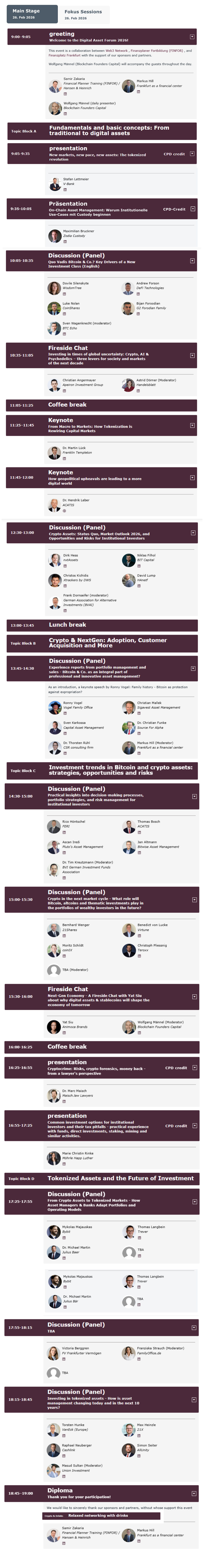 Forum for Digital Assets 2026