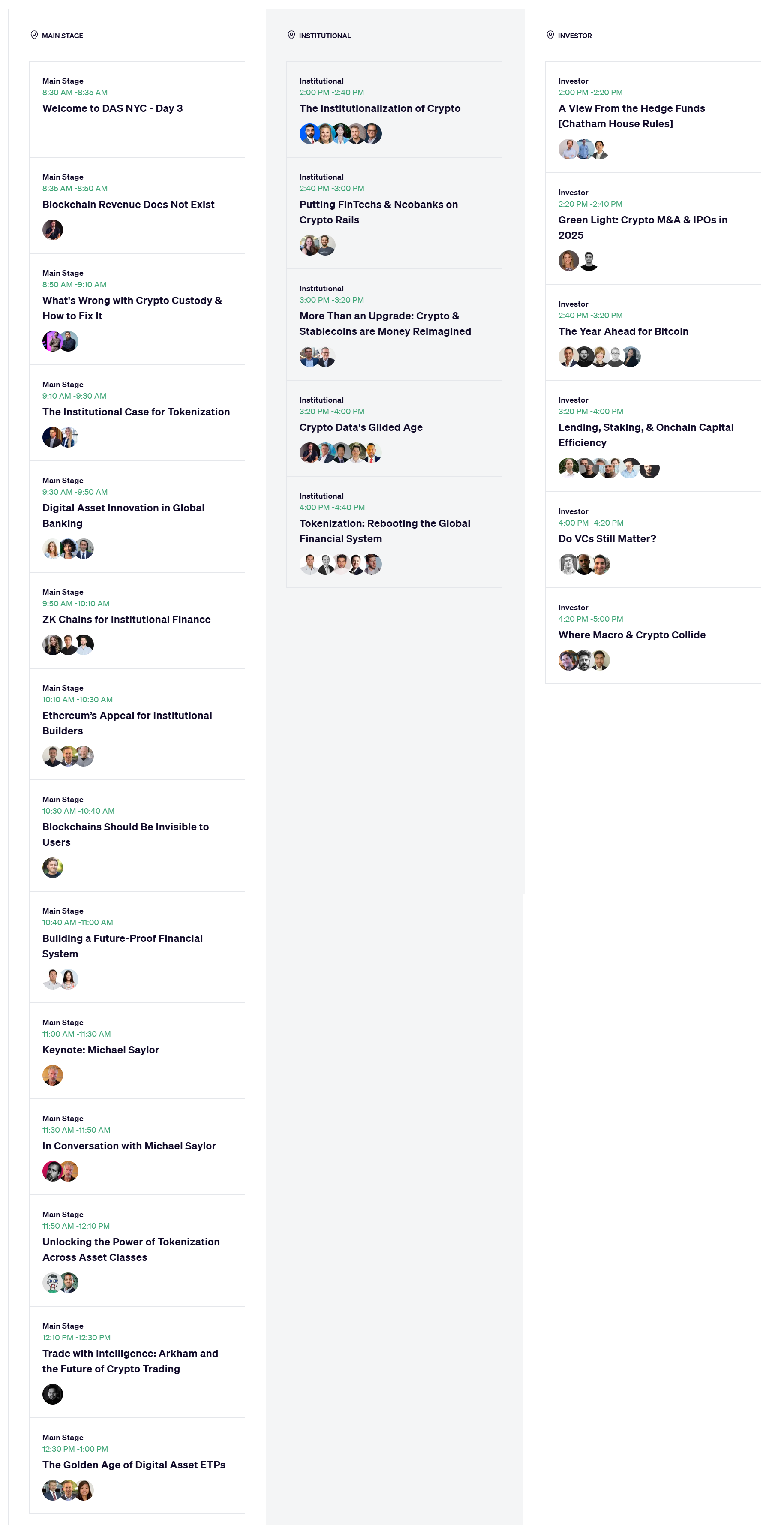 Digital Asset Summit 2025 | 429 11th Ave, New York, NY 10001, USA