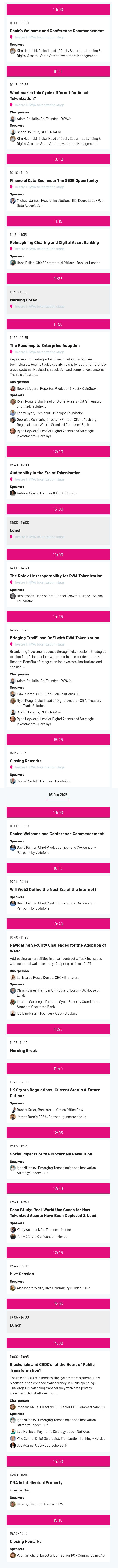 Tokenize: LDN 2025 3.12