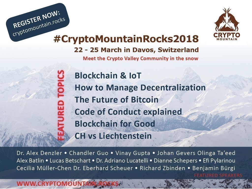 CryptoMountainRocks 2018 | Promenade 42, 7270 Davos Platz, Switzerland