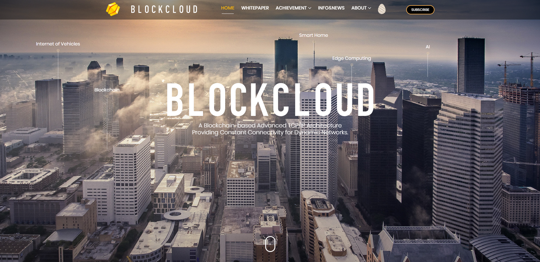 Blockcloud - main page