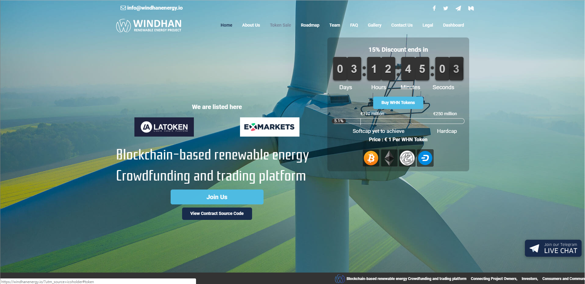 WINDHAN main page