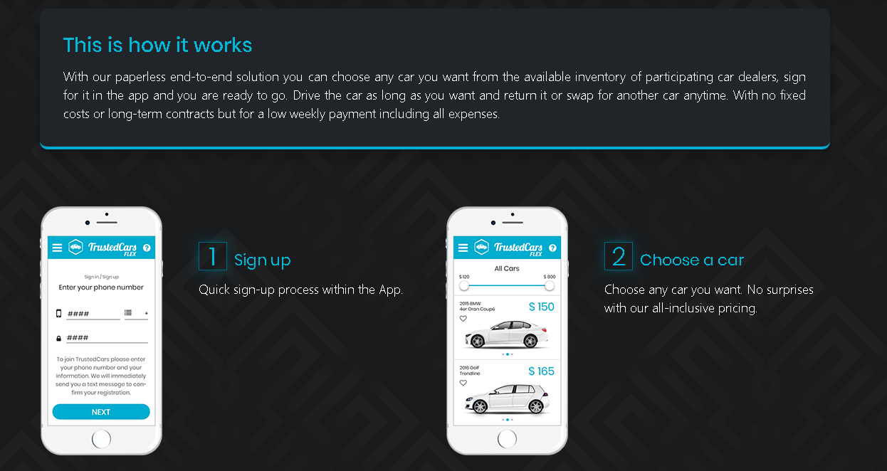 TrustedCars Flex How it works