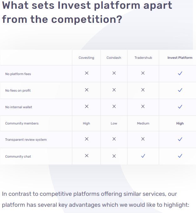 What Sets Invest Platform Apart From the Competition