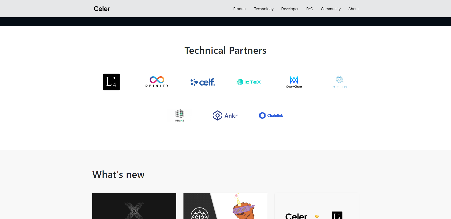 Celer Network - technical partners
