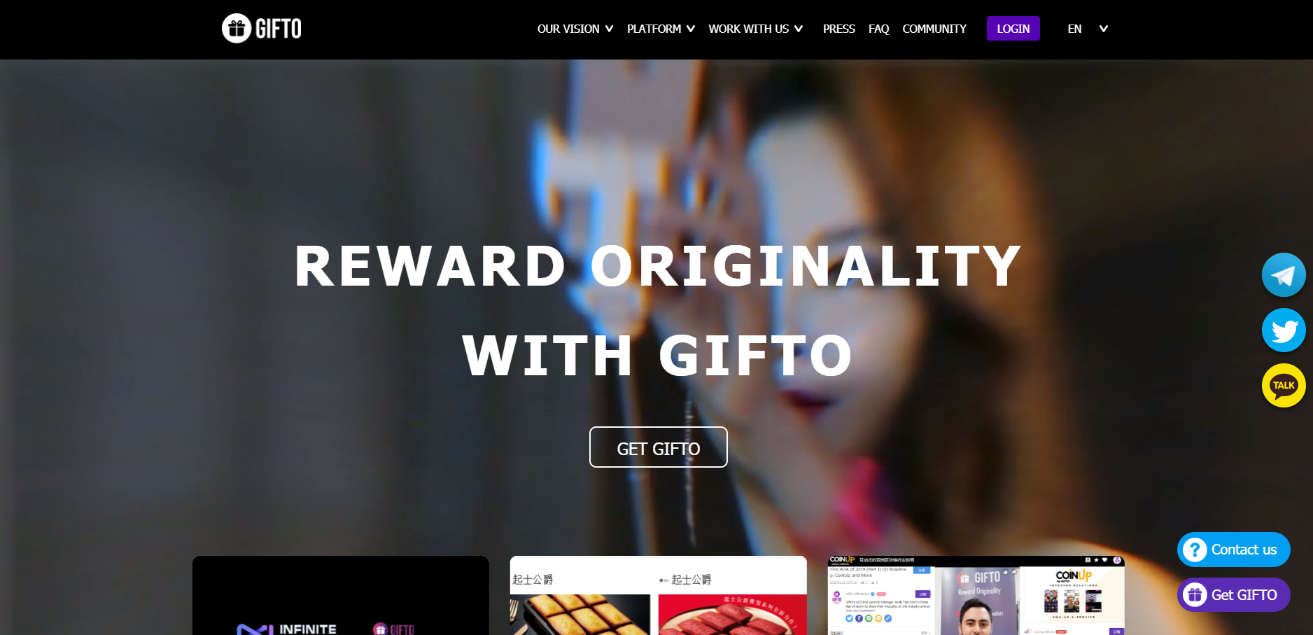 GIFTO (GTO) WEB2 Rating, Reviews and Details | ICOholder