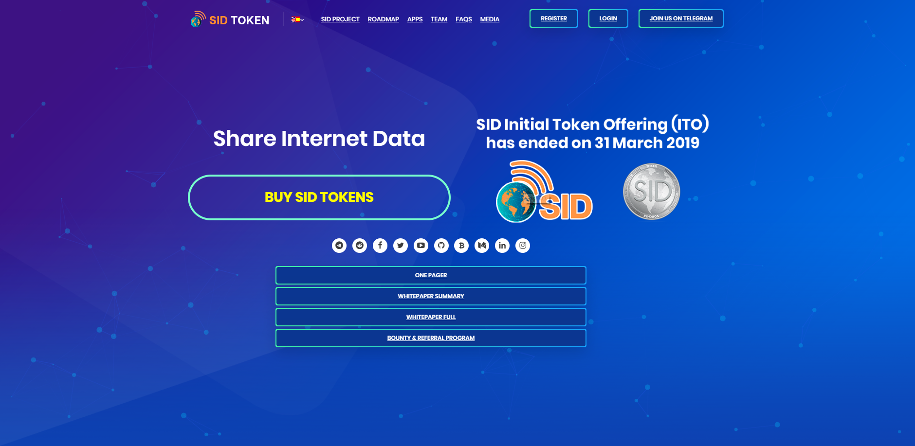 SID Token - main page