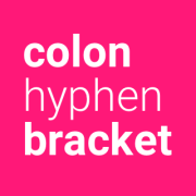 colon hypen bracket